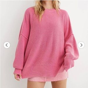 Pink aerie sweater